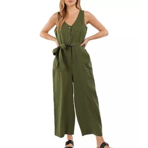 Barbour Amelda green jumpsuit size 8
